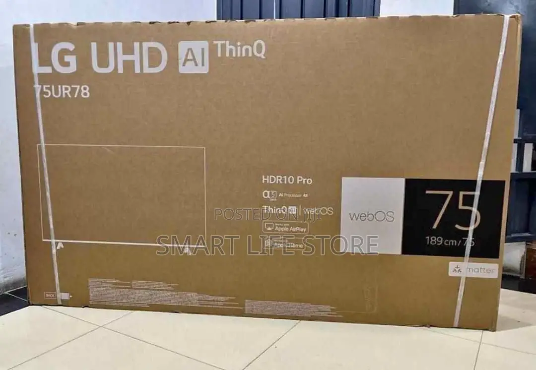 Hisense Tv Inch 75 Smart . Model : 75a6q.