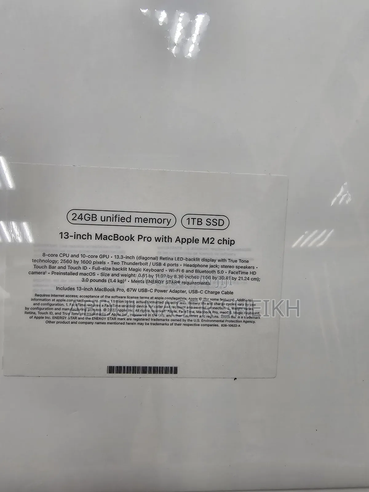 New Laptop Apple MacBook Pro 2022 M2 24GB Apple M2 SSD 1T