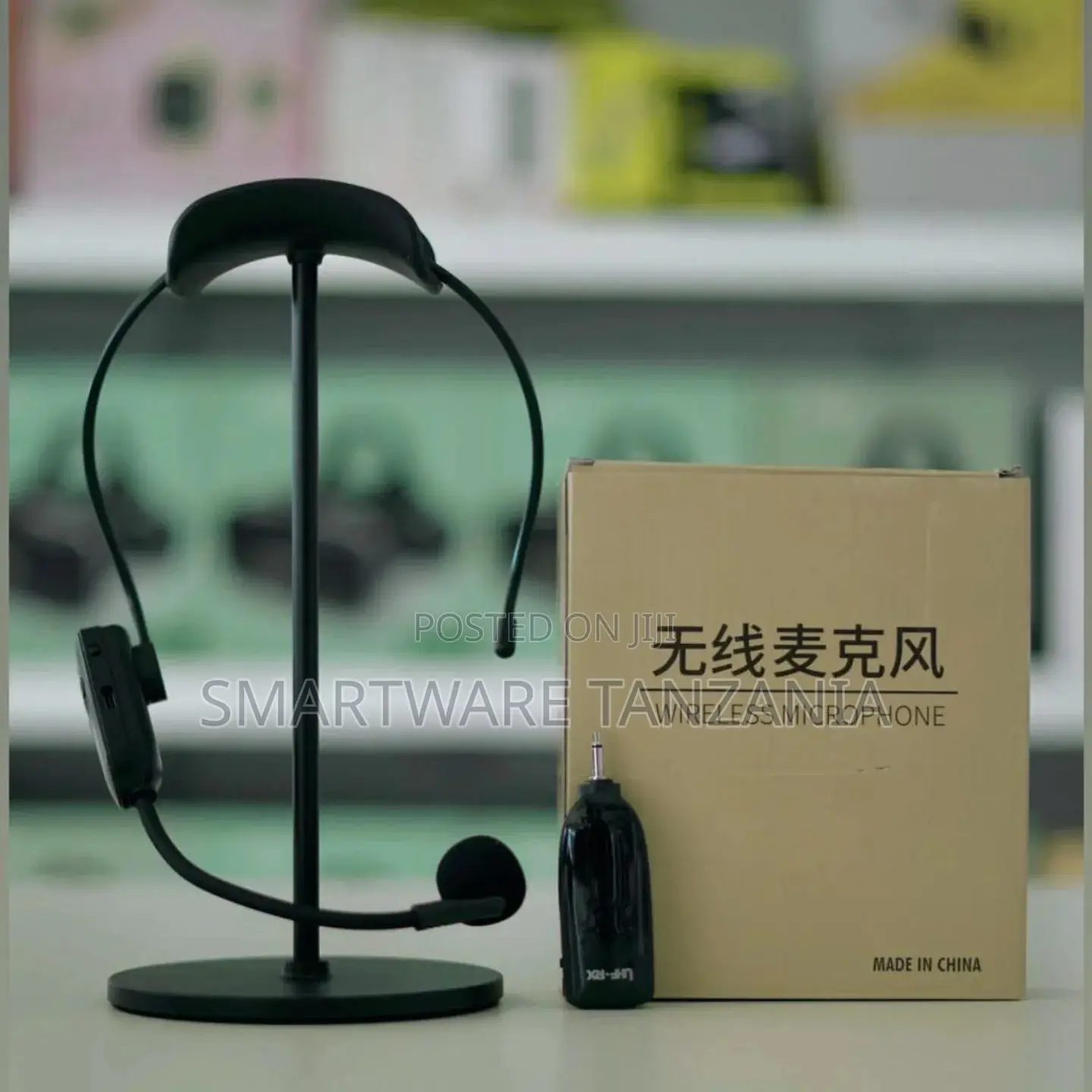 Uhf Wireless Headset Microphone With Portable Receiver for Speakers