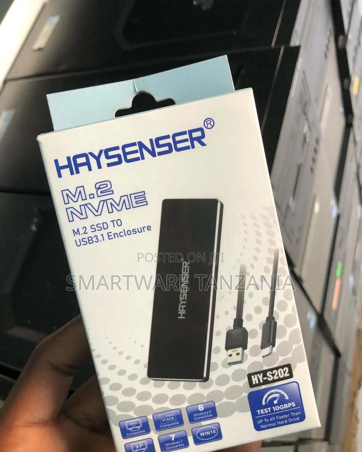 Haysenser Hy-s202 M.2 Nvme Ssd To Usb 3.1 Enclosure 10gbps Fast