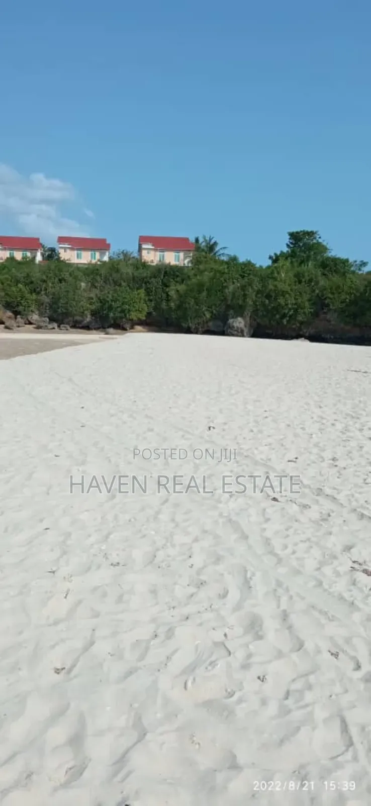A Unique Beach Front on the Cliff for Sale at Zanzibar
