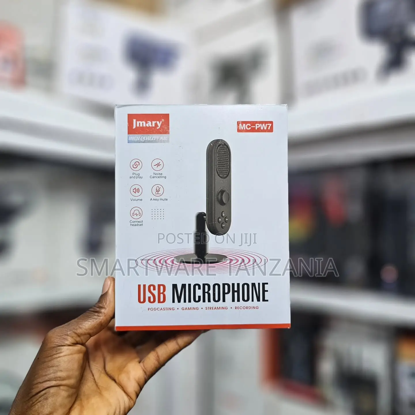 Jmary Mc-Pw7 Usb Microphone for Podcasting Gaming Streaming Desktop