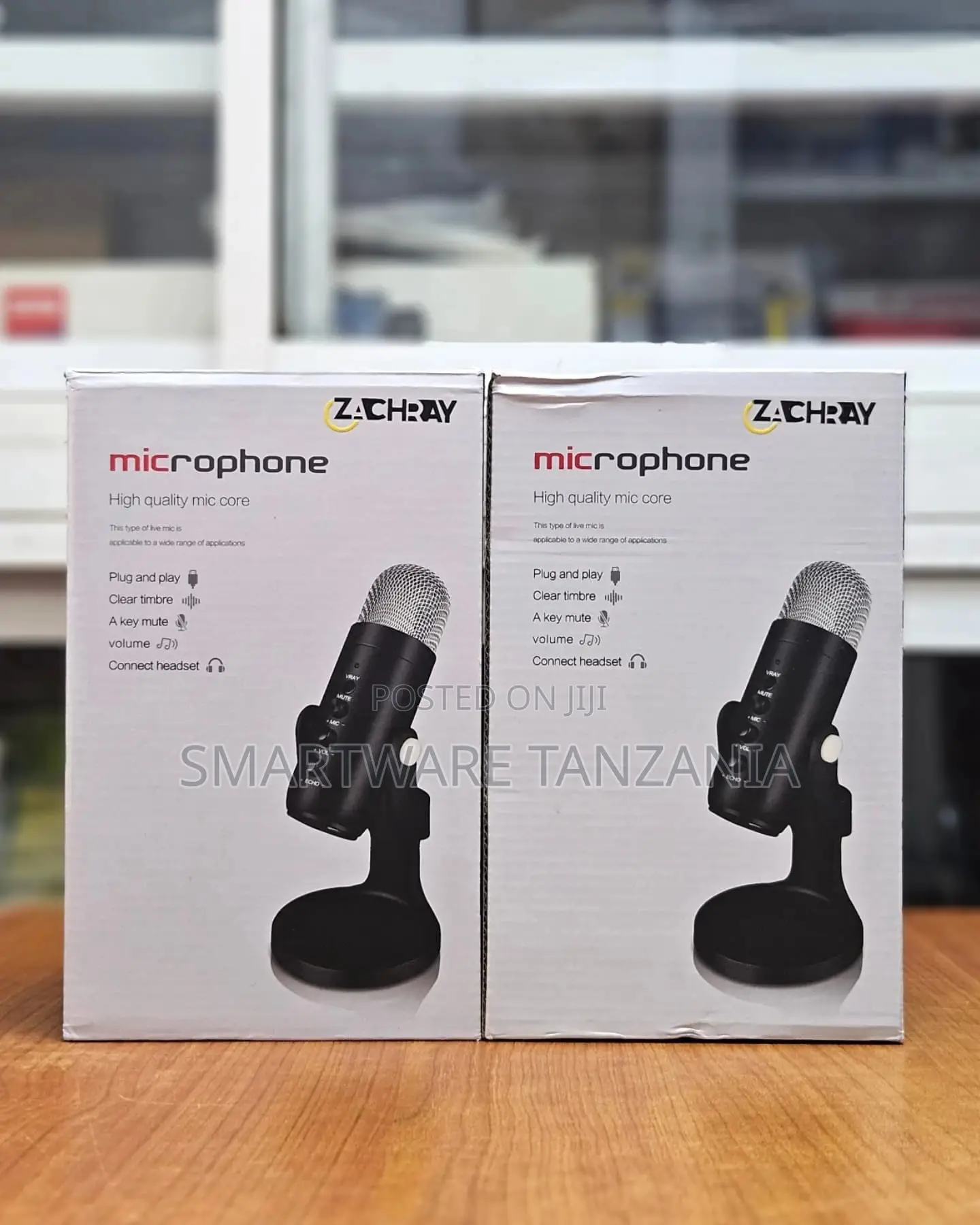 Zachray Desktop Usb Condenser Microphone Volume Control Mute Button