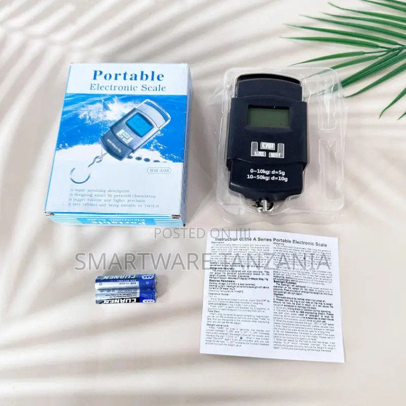Portable Electronic Hanging Scale 50kg Digital LCD Luggage Fishing