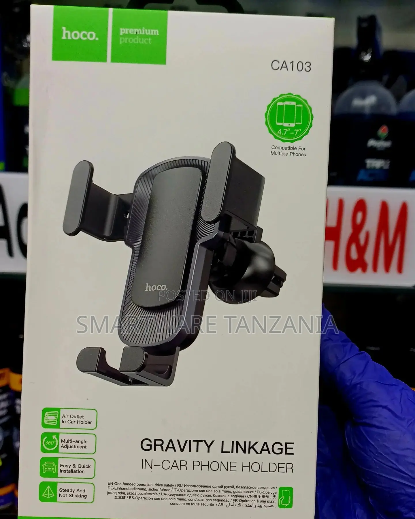 Hoco Ca103 Gravity Linkage Air Vent Phone Holder 360 Multi Angle
