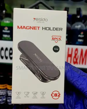 Yesido C82 Magnetic Phone Holder Zinc Alloy 6 Strong Magnets Gray