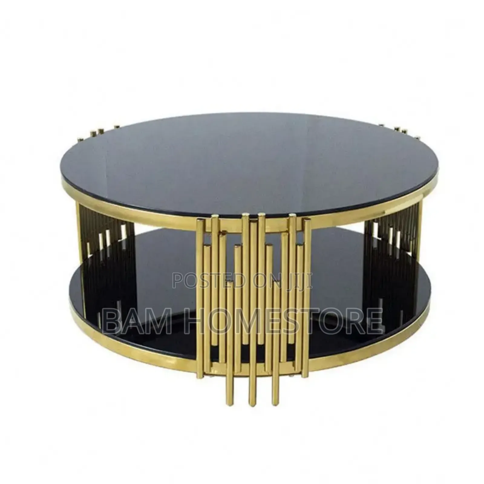 Luxury Double-Tier Glass Coffee Table