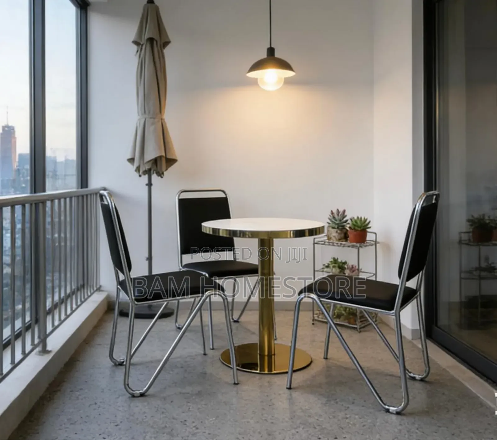 Classic Marble Table Set With Padded Chairs