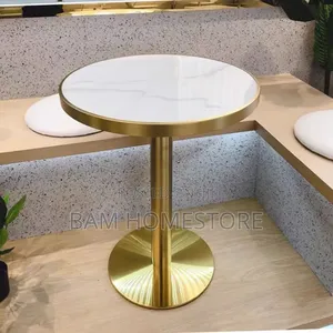 Classic Marble Table Set With Padded Chairs