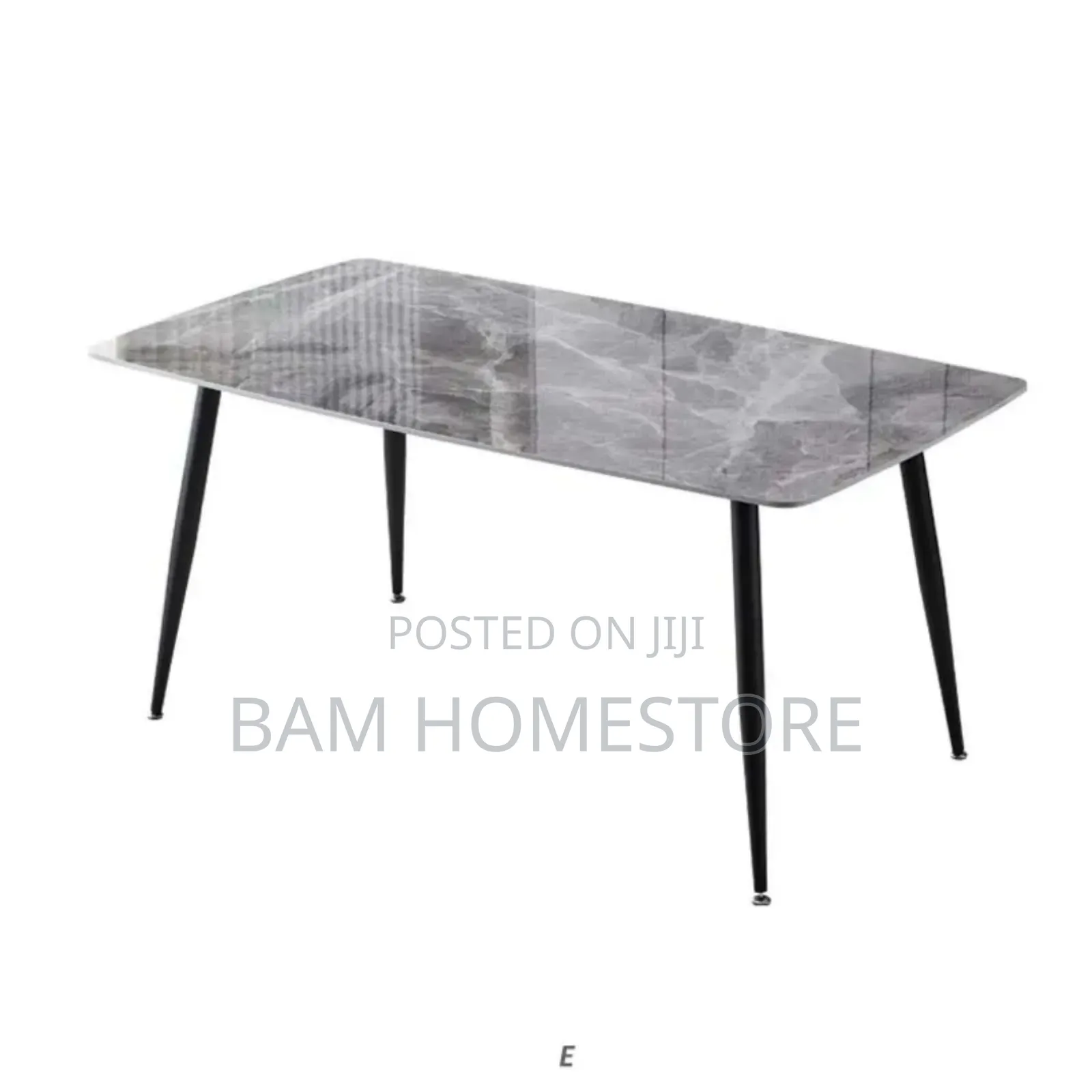 Large Grey Marble Dining Table W160cm X D90cm | Modern Centerpiece