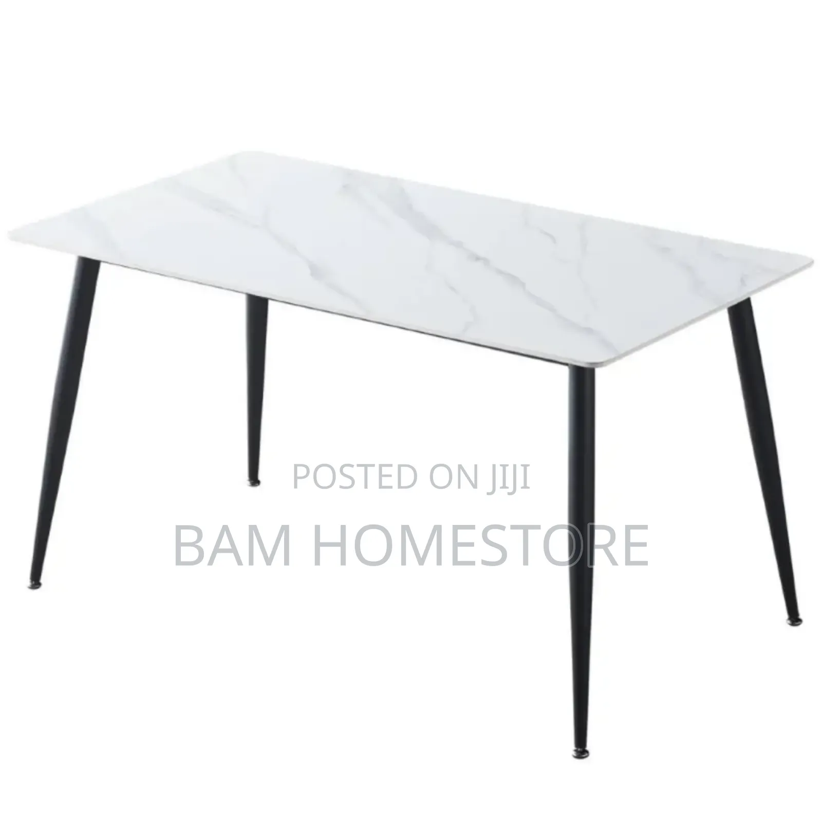 Elegant White Marble Dining Table | 140cm X 80cm