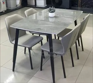 Elegant White Marble Dining Table | 140cm X 80cm
