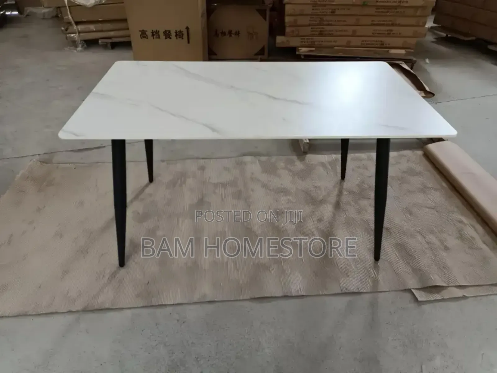Elegant White Marble Dining Table | 160cm X 90cm