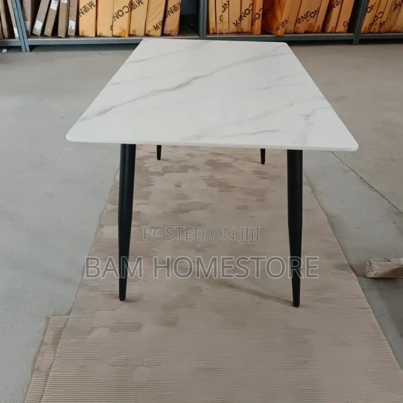 Elegant White Marble Dining Table | 160cm X 90cm