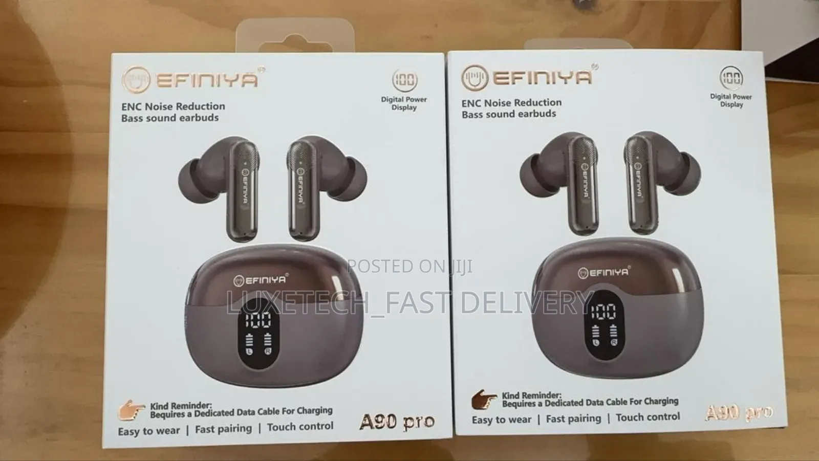 Efiniya A90 Pro Wireless Earbuds With Environmental Noise Cancellation
