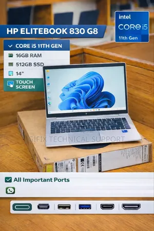 Laptop HP EliteBook 830 G8 16GB Intel Core I5 SSD 512GB