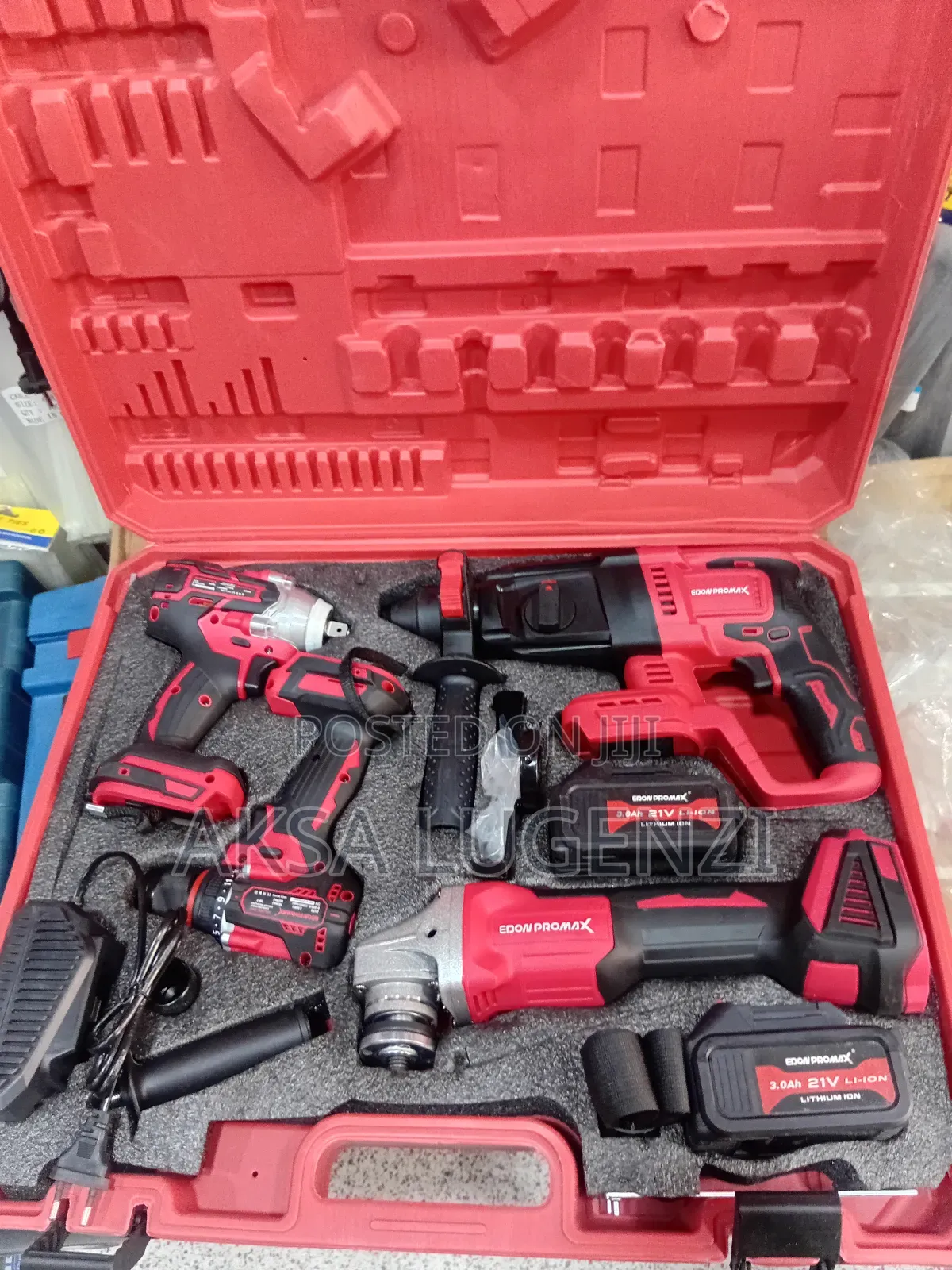 Cordless Tool Set Epm Oaf21-Adag 4 in 1 Edon Promax