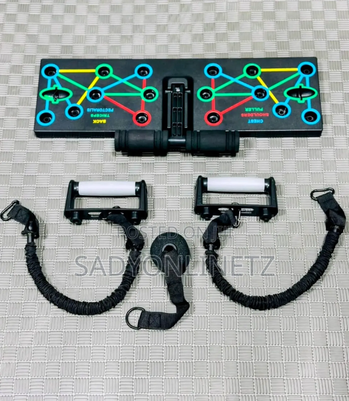 3 in 1 Push-Up Board With Sit Up Lock and Resistance Band