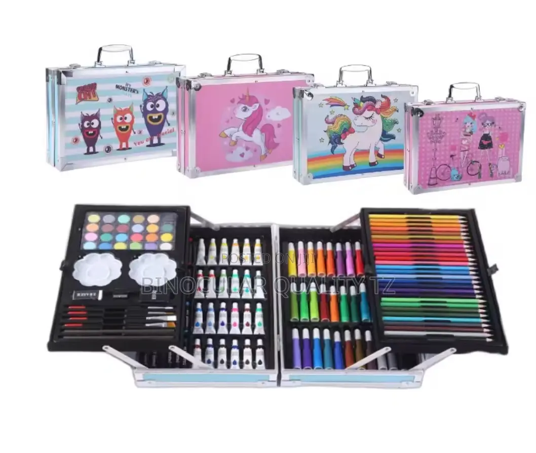 Double Aluminum Box Set Famille Rose Watercolor