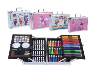 Double Aluminum Box Set Famille Rose Watercolor