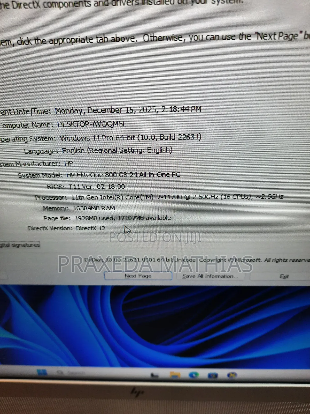 New Desktop Computer HP EliteOne 800 G6 16GB Intel Core I7 SSD 512GB