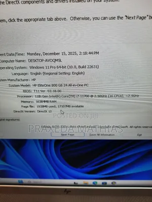 New Desktop Computer HP EliteOne 800 G6 16GB Intel Core I7 SSD 512GB