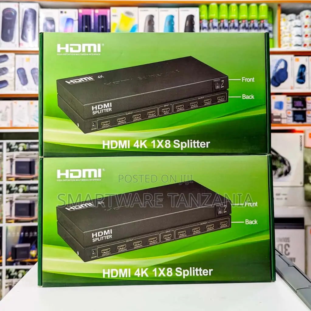 Hdmi Splitter 1x8 Distribute Signal to Eight Screens Displays