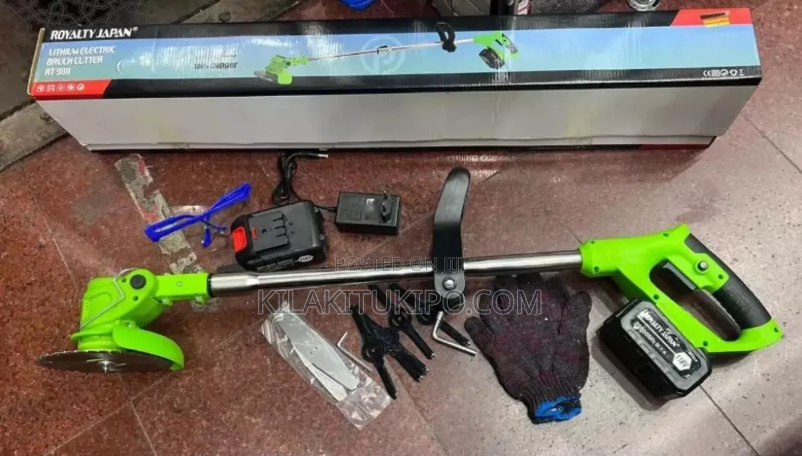 Cordless Brush Cutter With 2 Lithium Batteries