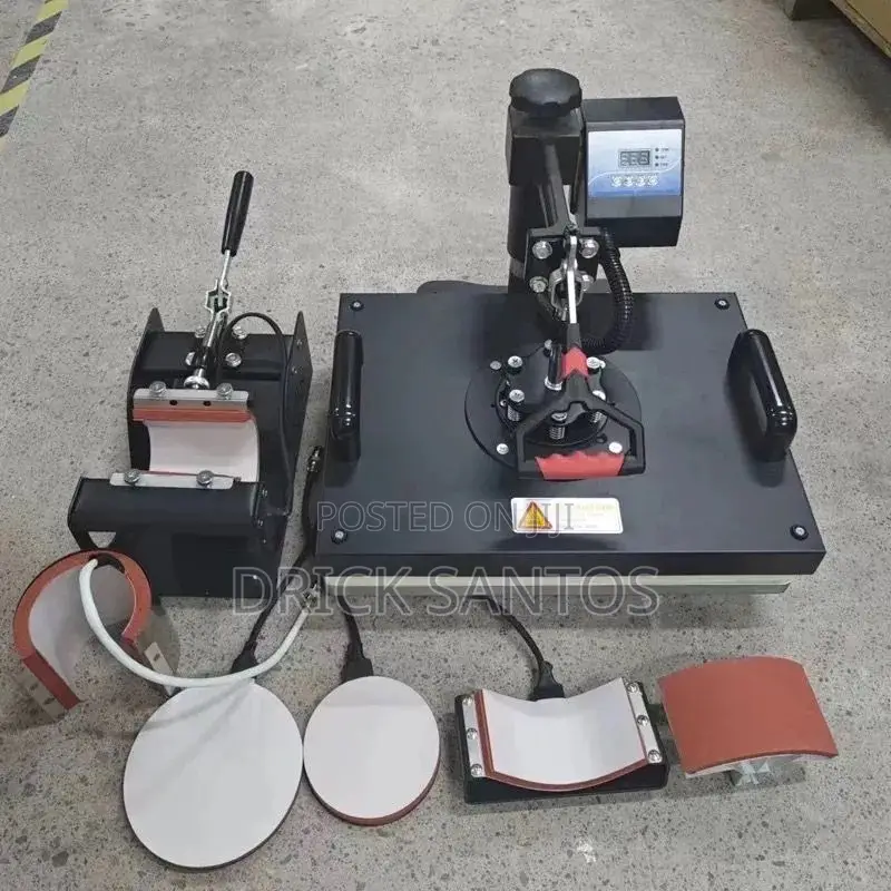 Heat Press Machine 8 in 1 Mashine Ya Kuprint Tshirt Jezi Kofia Vikombe