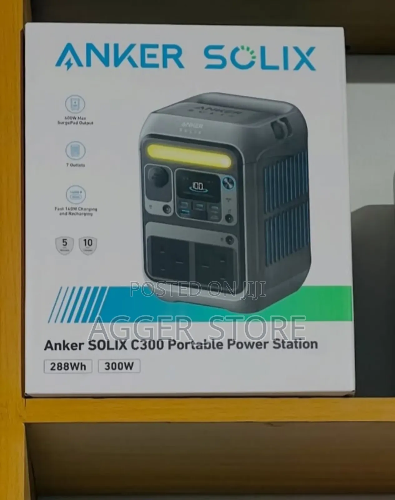 Anker Solix C300 Portable Power Station 288wh ,300watts