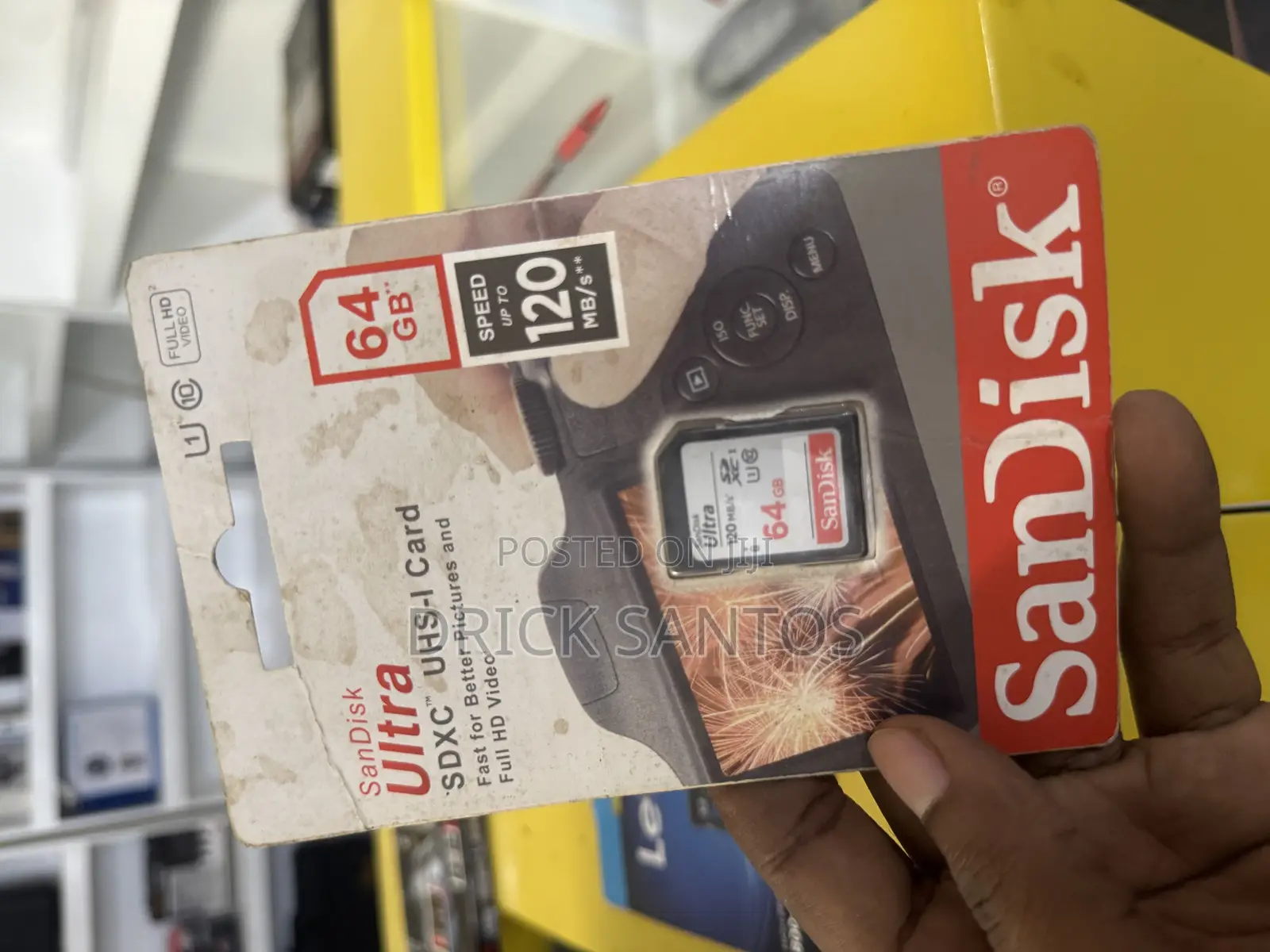 64gb Sd Memory Card for Camera Sandisk 120mb/S