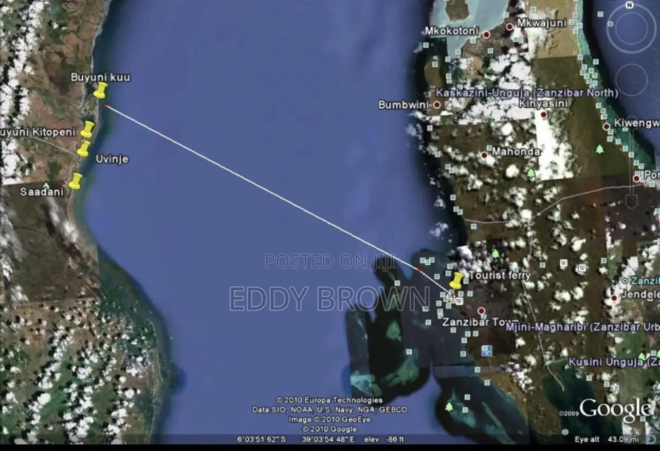 22 Acres of Beach Plot for Sale Saadani National Patk