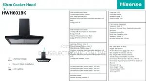 Hisense 60cm Range Hood* 
*Model Hwh601bk*