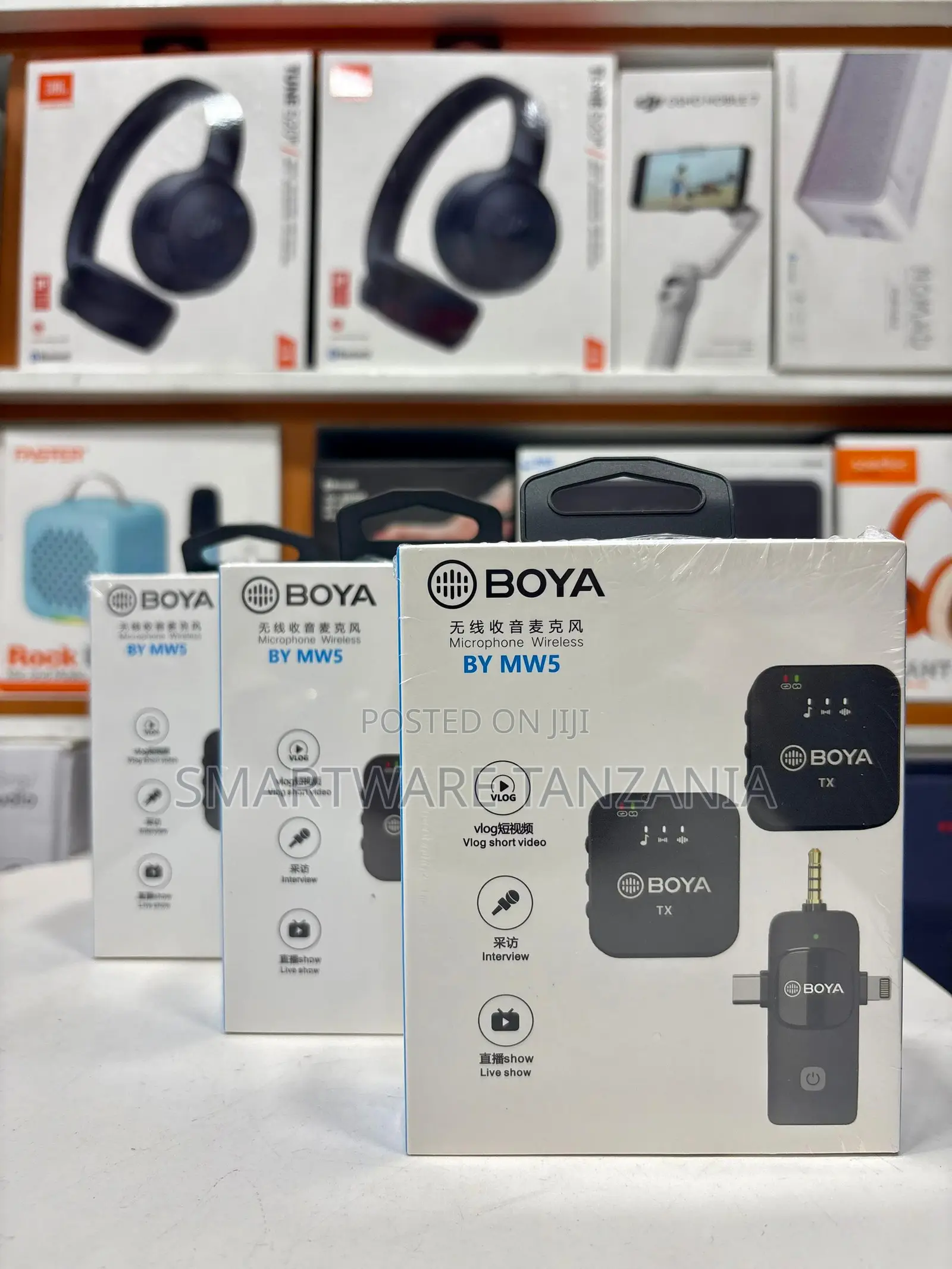 Boya By-mw5 Wireless Microphone System For Vlog Interview Recording