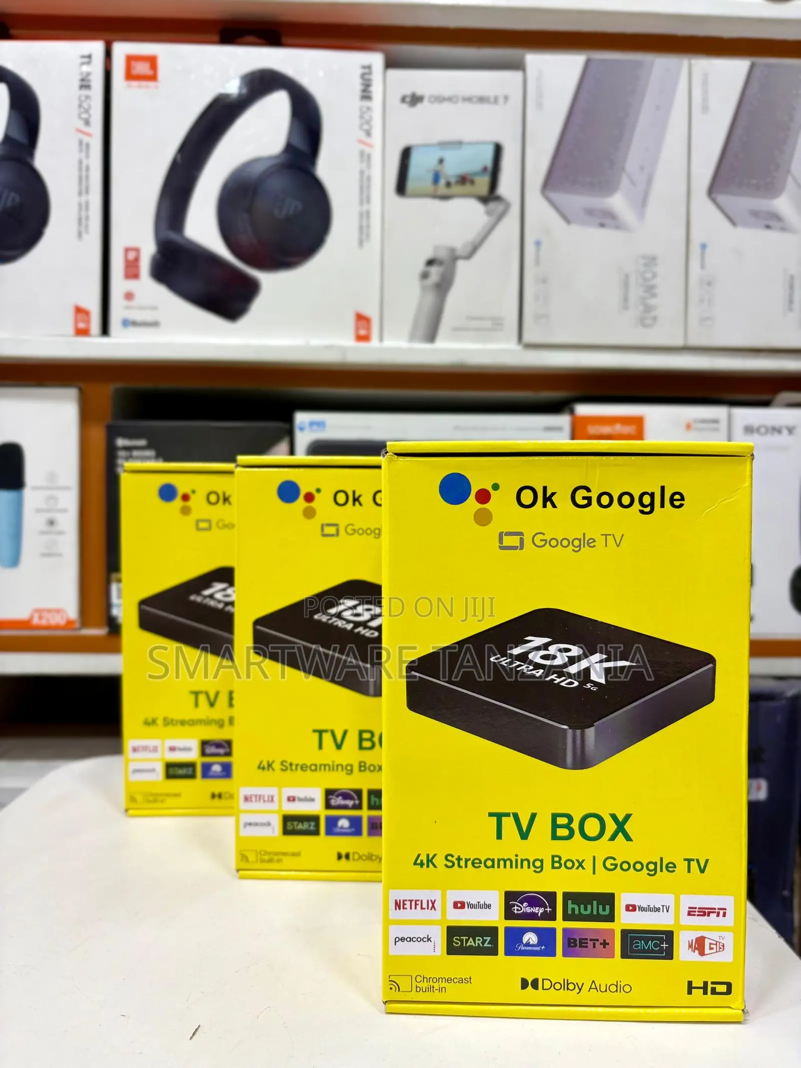 Google Tv Box Streaming Chromecast Dolby Audio Voice Assistant