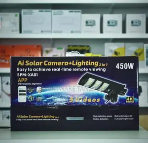 Ai Solar Camera Light 450w 2 in 1 Wifi Security Outdoor Wireless