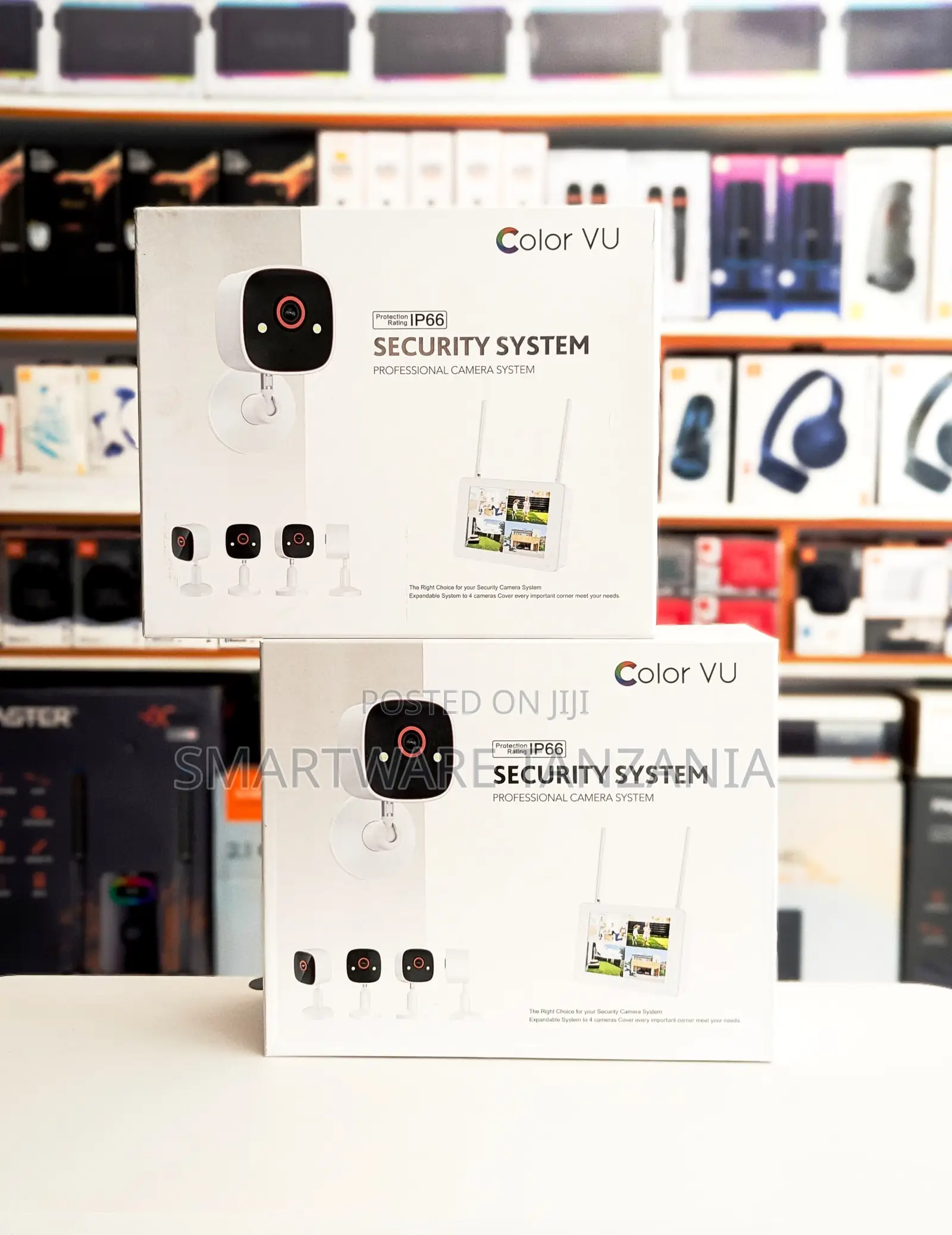 Color Vu Security Camera System Ip66 With Monitor 4 Camera Wireless