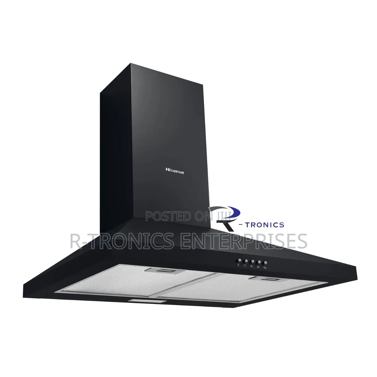 Hisense (Hwh601bk) 60cm Black Wall-Mounted Chimney Range Hood