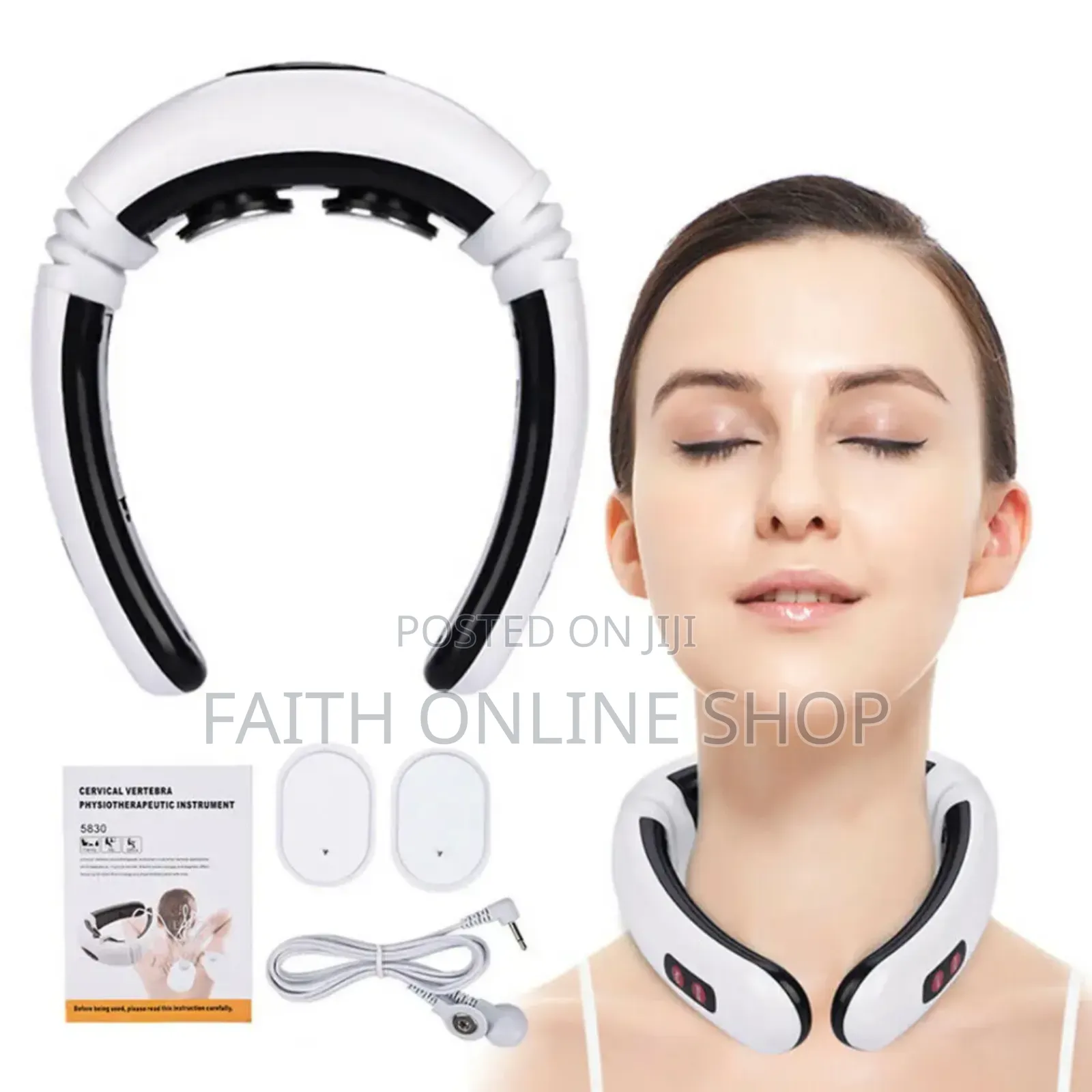 Electric Neck Massager Pulse Back 6 Modes Power Control