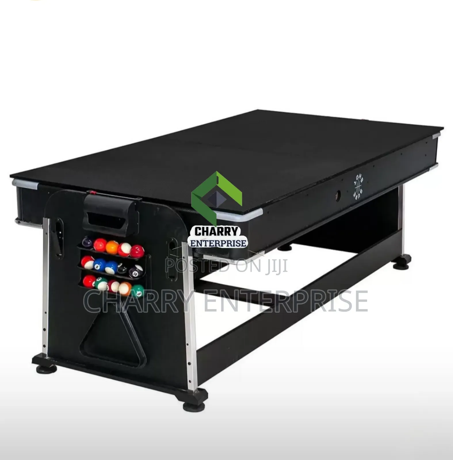 4 in 1 Luxury Classic 7ft Pool Table Air Hockey Tennis Dining Table