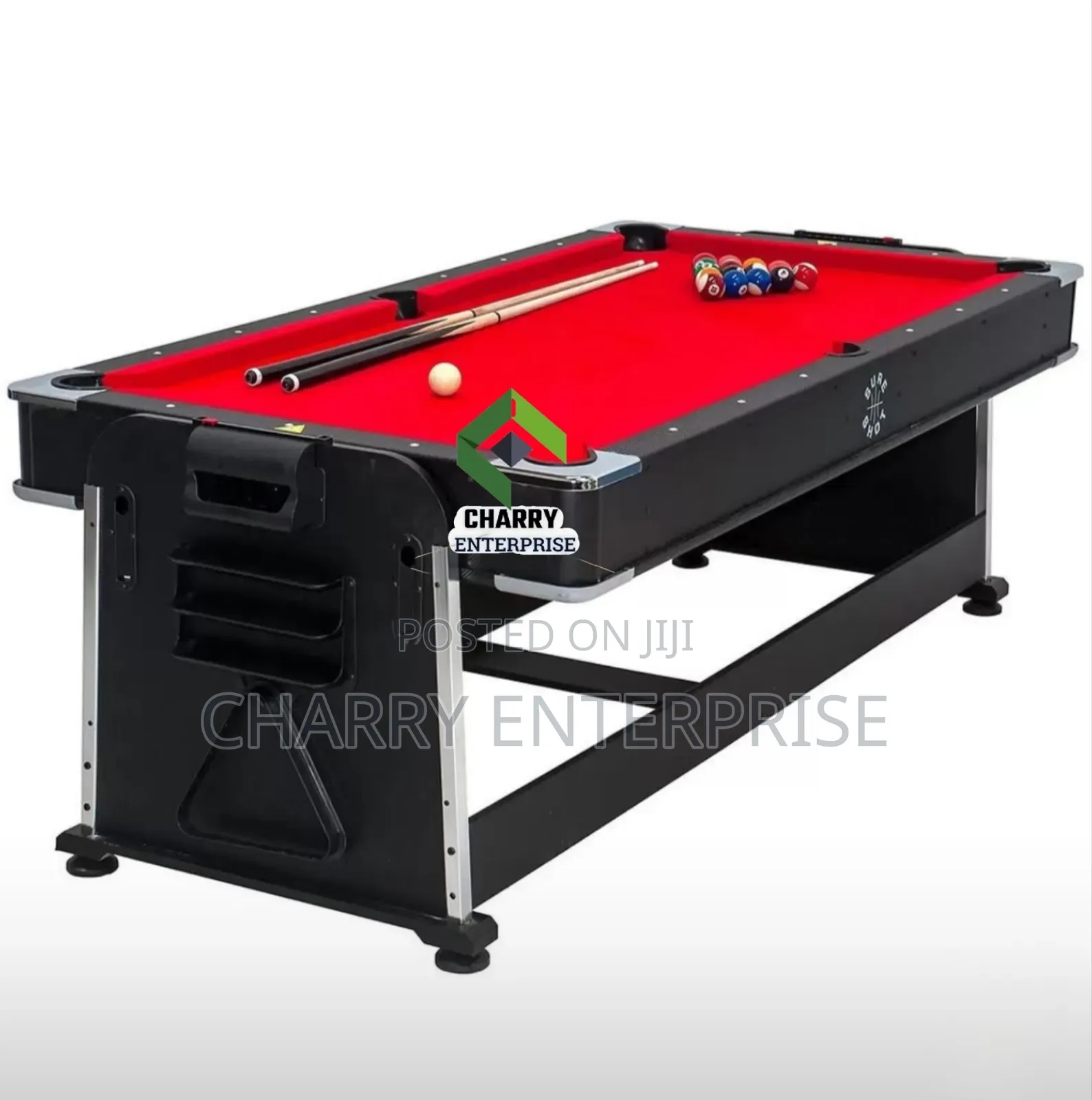4 in 1 Luxury Classic 7ft Pool Table Air Hockey Tennis Dining Table