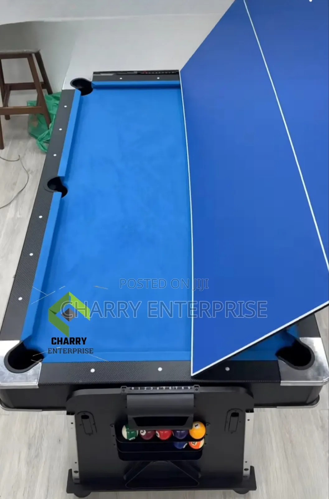 4 in 1 Luxury Classic 7ft Pool Table Air Hockey Tennis Dining Table