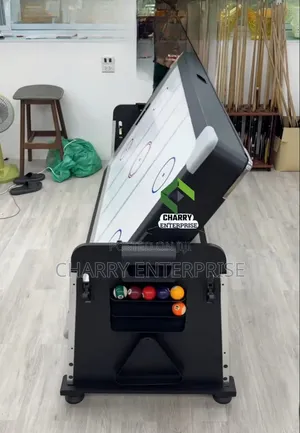 4 in 1 Luxury Classic 7ft Pool Table Air Hockey Tennis Dining Table