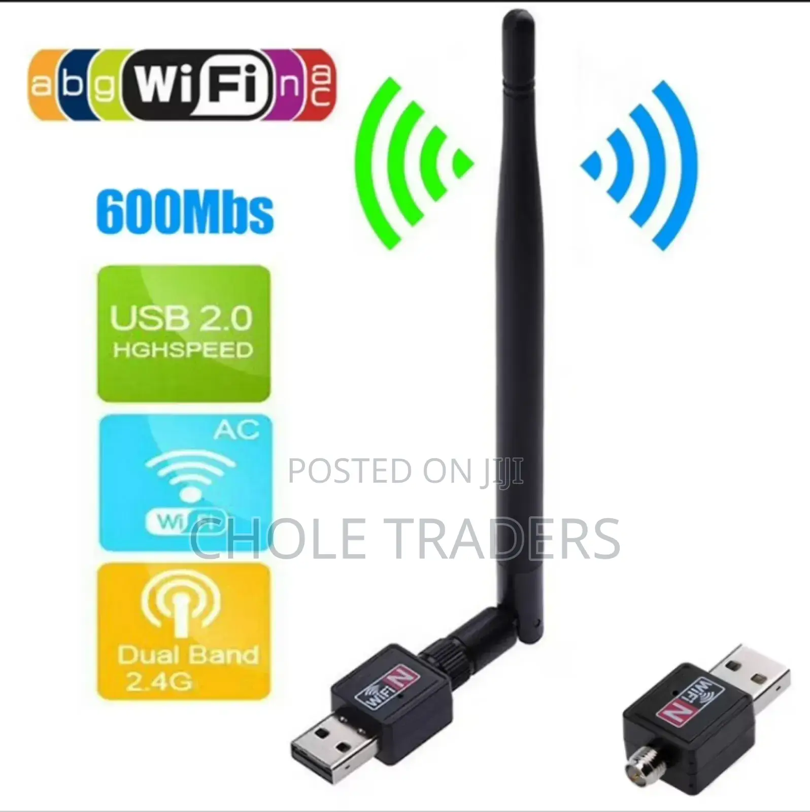 600mbps Usb Wifi Dongle / Adapter With Antenna