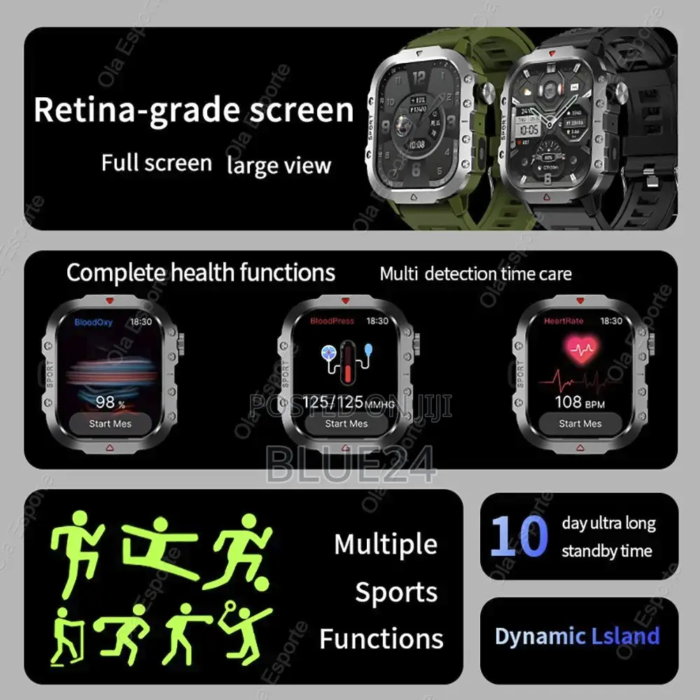 Military Al Voice Bluetooth Call Smart Watch