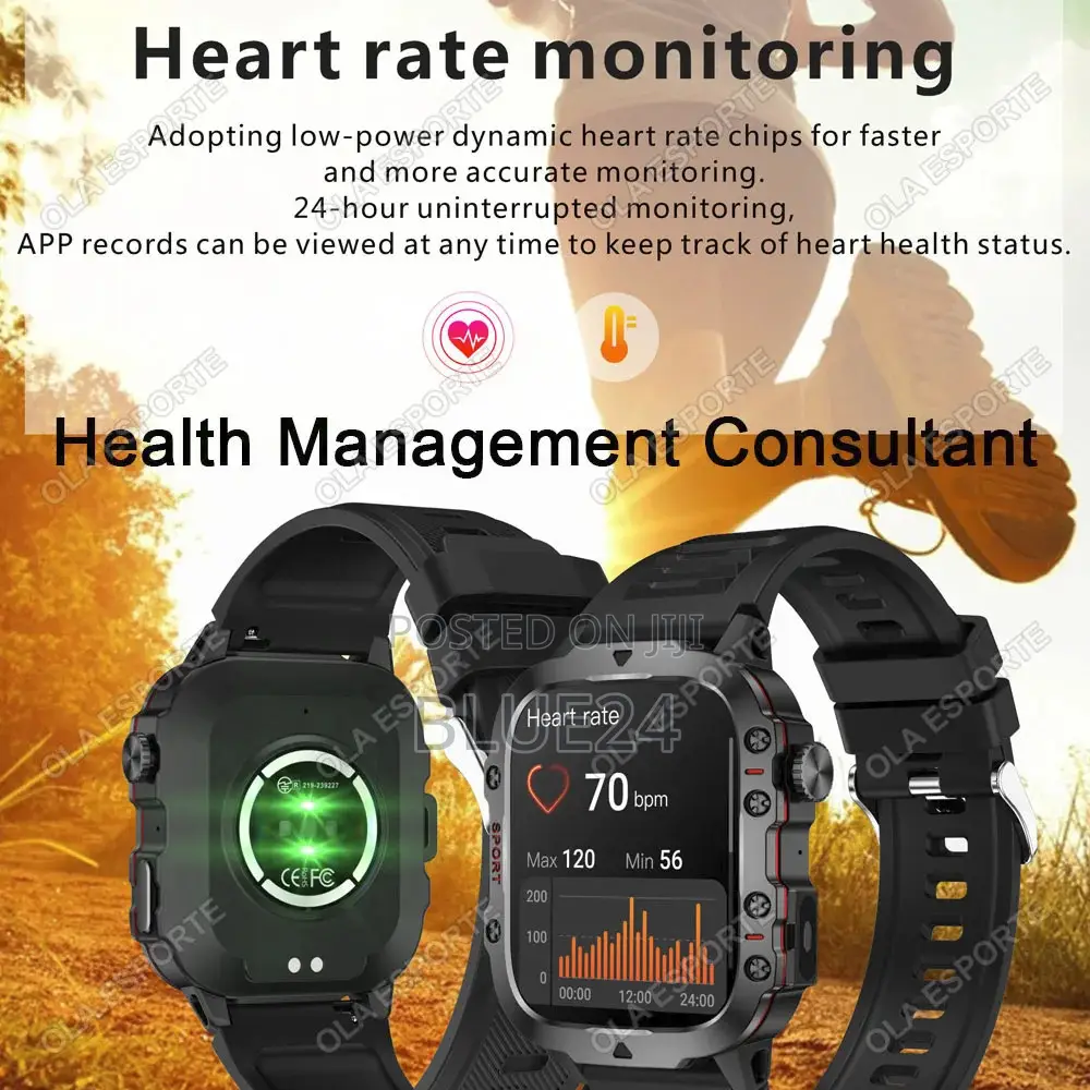 Military Al Voice Bluetooth Call Smart Watch