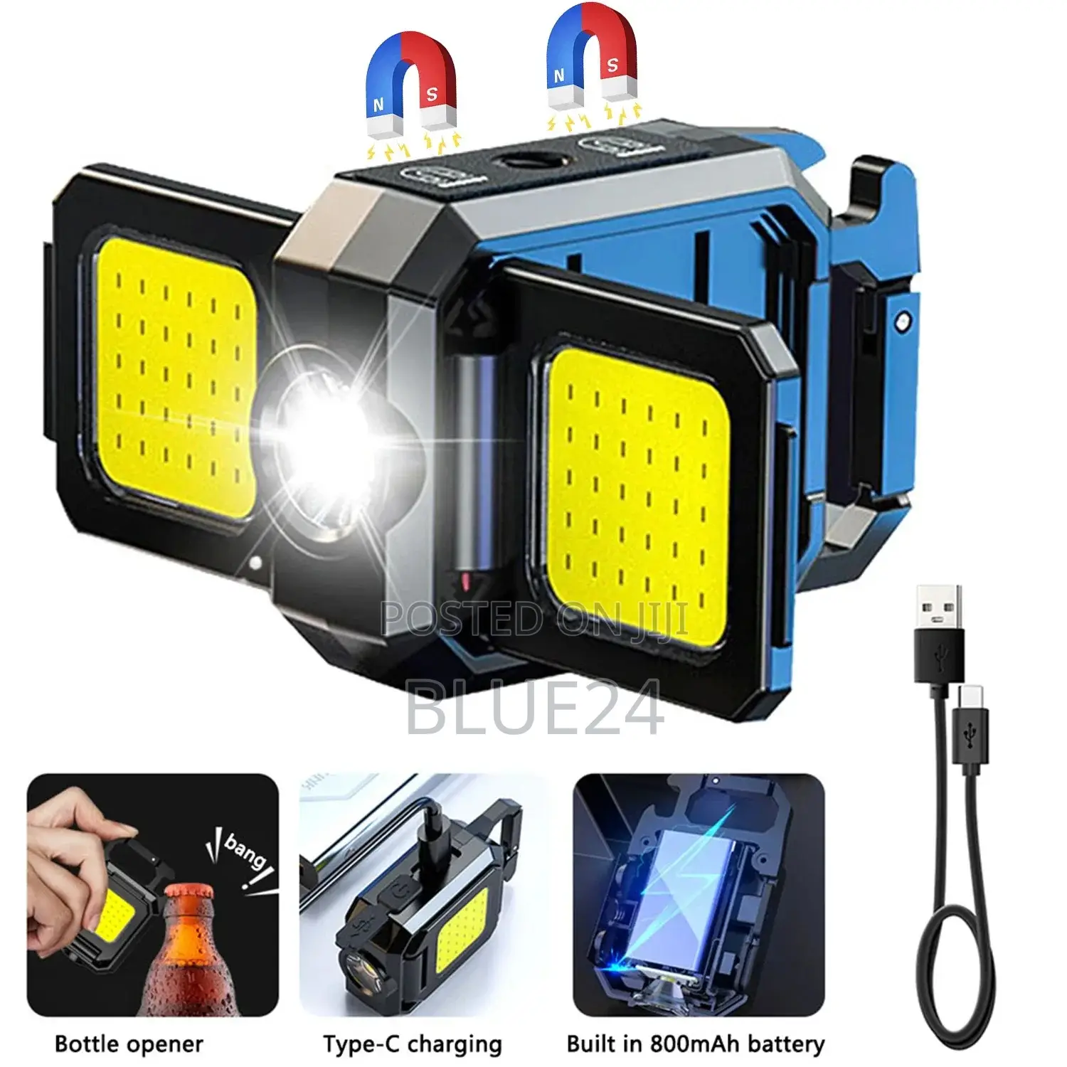 Mini Keychain Light 1000lm Cob Led