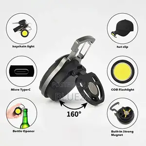 Portable Cob Keychain Flashlight