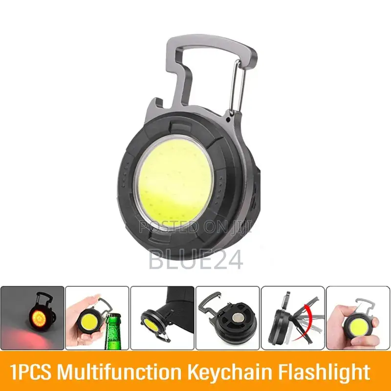 Portable Cob Keychain Flashlight