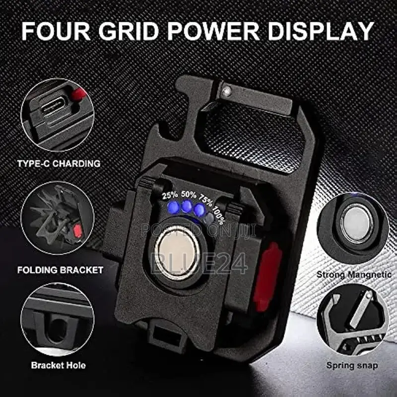 Mini Led Flashlight Magnetic Cob Outdoor